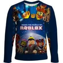 Детский 3D лонгслив Roblox - inside the world