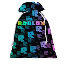 3D Подарочный мешочек Roblox, rainbow pattern