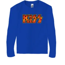 Детский лонгслив KISS (fire logo)