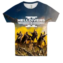 Детская 3D футболка Helldivers II