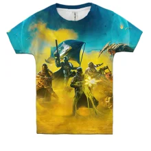 Детская 3D футболка Helldivers II - Fight for freedom!