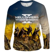 Мужской 3D лонгслив Helldivers II