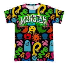 3D футболка с монстриками Monster
