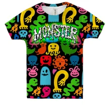 Детская 3D футболка с монстриками Monster