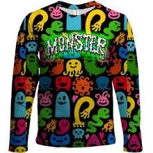 Детский 3D лонгслив с монстриками Monster