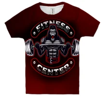 Дитяча 3D футболка Gorilla Fitness Center