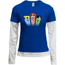 Комбінований лонгслів powerpuff girls