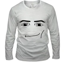 Мужской 3D лонгслив Roblox - Gigachad face