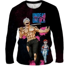 Мужской 3D лонгслив Undead Unluck