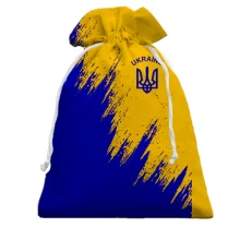 3D Подарунковий мішечок Ukraine (жовто-синя)