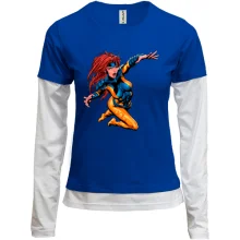 Комбинированный лонгслив Jean Grey (x-men)