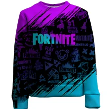 Детский 3D свитшот Fortnite Purple