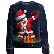 Детский 3D свитшот «SANTA DABBING»