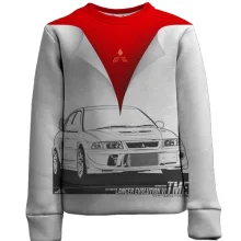 Детский 3D свитшот Mitsubishi (рисунок)