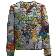 Дитячий 3D світшот з Покемонами та логотипом Pokémon
