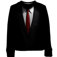 Детский 3D свитшот Hitman - костюм агента 47 (2)
