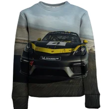Дитячий 3D світшот з гоночним Porsche