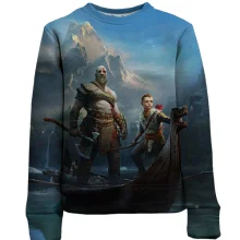 Детский 3D свитшот God of War