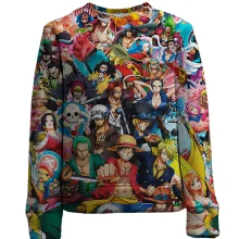 Детский 3D свитшот One Piece - герои