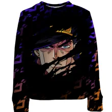 Дитячий 3D світшот Обличчя Джотаро - JOJO`S BIZARRE ADVENTURE