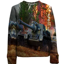 Дитячий 3D світшот World of Tanks (з танками в полі)