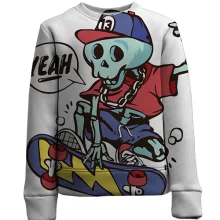 Дитячий 3D світшот Yeah skate skull
