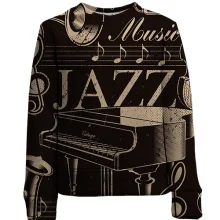 Дитячий 3D світшот Jazz Music Instruments