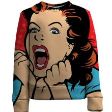Дитячий 3D світшот Screaming Pop Art