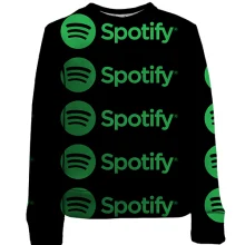 Детский 3D свитшот Spotify pattern
