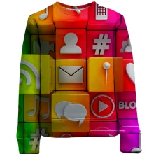 Детский 3D свитшот Multicolor icons