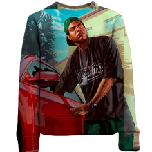 Детский 3D свитшот Gta red car