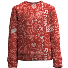 Дитячий 3D світшот Love and hearts pattern 3