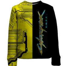 Дитячий 3D світшот "Cyberpunk 2077" техно