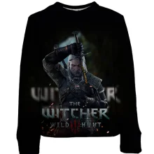 Детский 3D свитшот Witcher: Wild Hunt с Геральтом и искрами