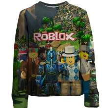 Дитячий 3D світшот Персонажі світів - Roblox
