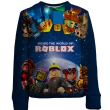 Детский 3D свитшот Roblox - inside the world