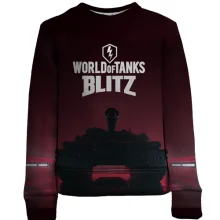Детский 3D свитшот World of Tanks Blitz с танком