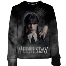 Детский 3D свитшот Wednesday и Thing