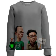 Детский 3D свитшот Теория Большого Взрыва (Сарказм)
