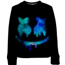 Детский 3D свитшот с космическим логотипом Marshmello