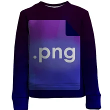 Дитячий 3D світшот з надписью PNG