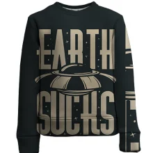 Детский 3D свитшот Earth Sucks