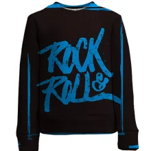 Детский 3D свитшот Rock & Roll в стиле голубого граффити
