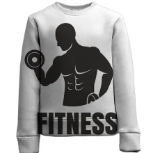 Детский 3D свитшот Fitness Gym с атлетами