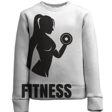 Детский 3D свитшот Fitness Gym Girl
