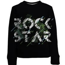 Детский 3D свитшот Rock Star Glitch