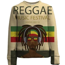 Дитячий 3D світшот Reggae music fest
