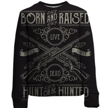 Дитячий 3D світшот Hunt or be Hunted