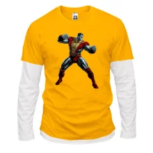 Комбинированный лонгслив с Колоссом (x-men)