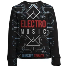 Дитячий 3D світшот Electro music